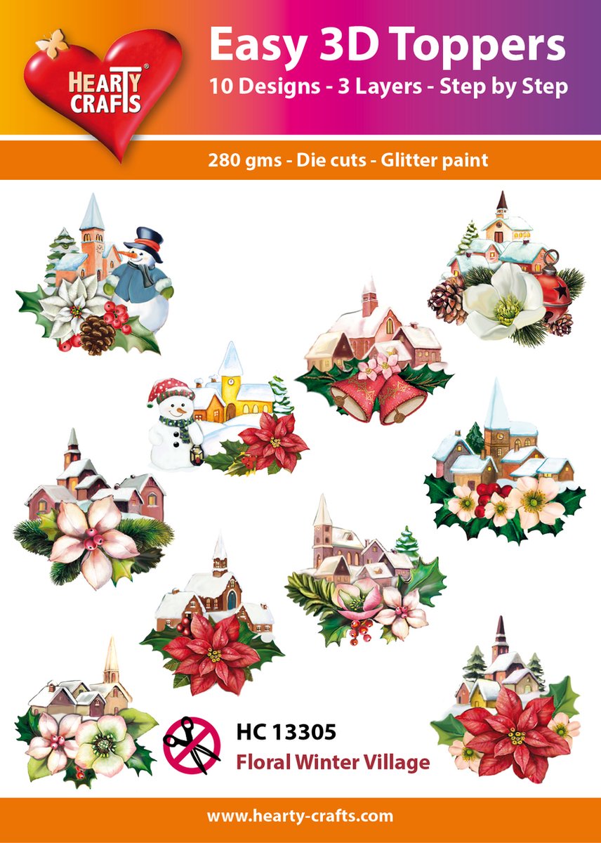 Easy 3D Topper - Winter dorp - HC13305