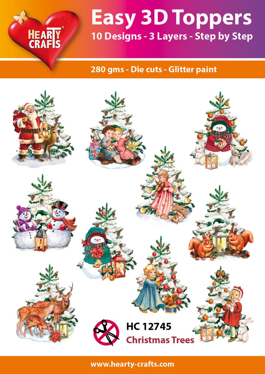 Easy 3D Topper Kerstbomen - HC12745