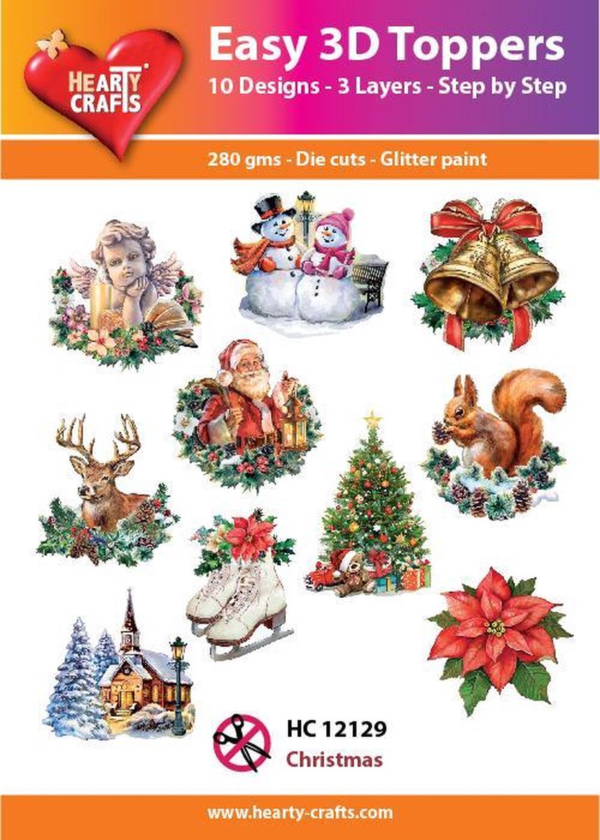 Easy 3D Topper Kerstmis