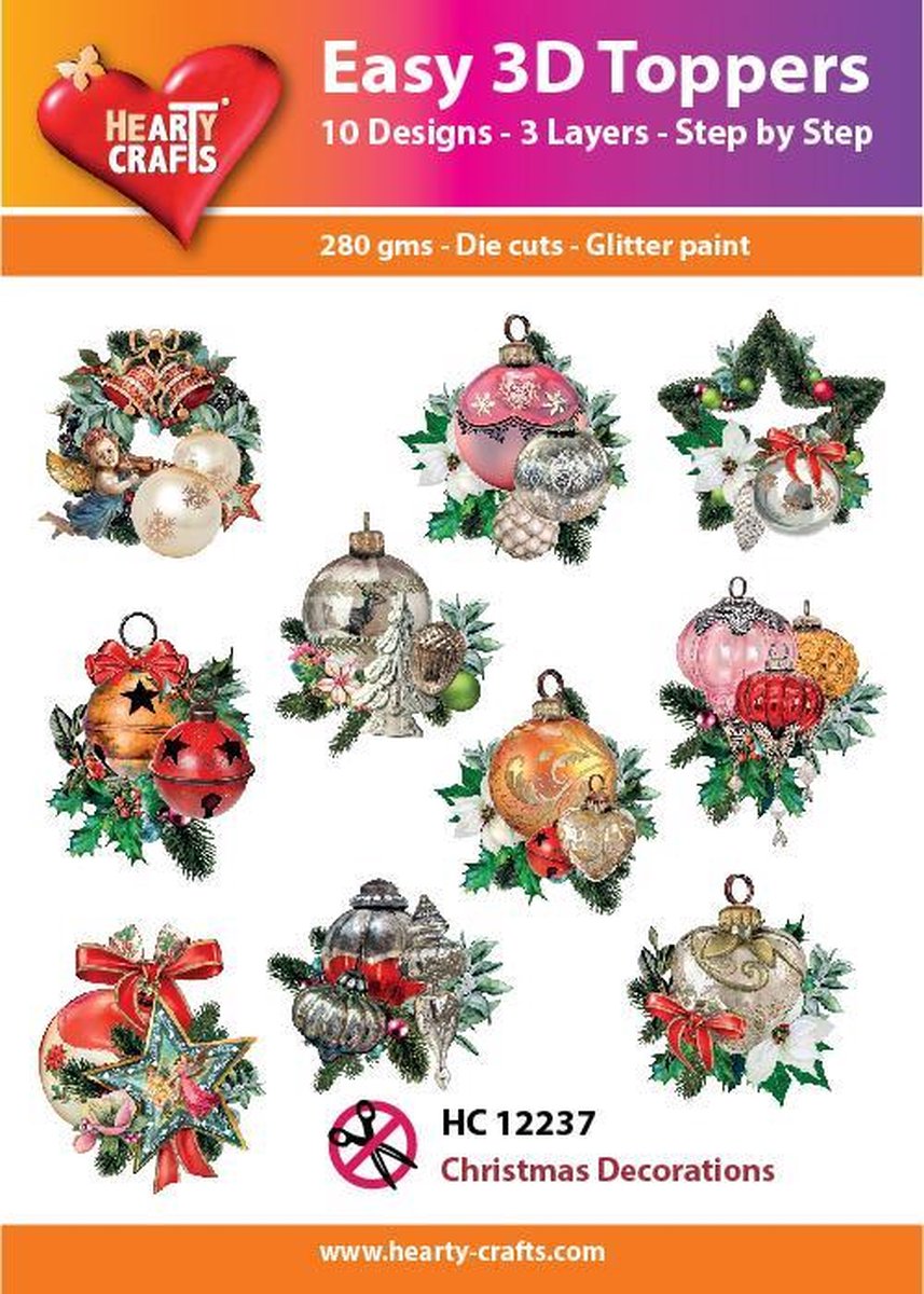 Easy 3D Topper Kerstversieringen