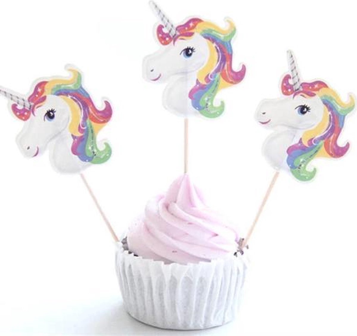 *** 36 Stuks Eenhoorn Prikkers - Cupcake Versiering - Unicorn - van Heble® ***