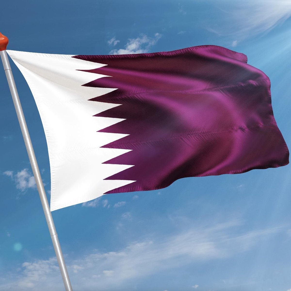 *** Grote Qatar Vlag 90x150cm - WK - Vlag Qatarese - van Heble® ***