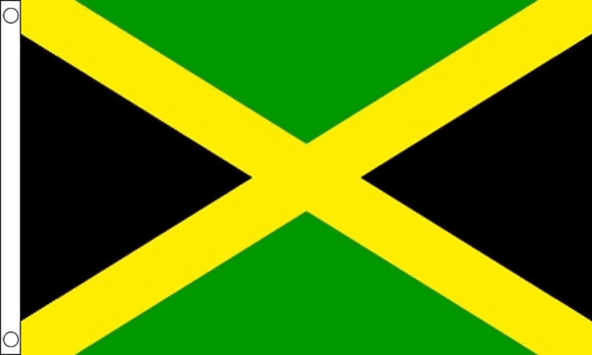 *** Jamaica Vlag 90x150cm - Spain Flag - Drapeau Jamaica - van Heble® ***