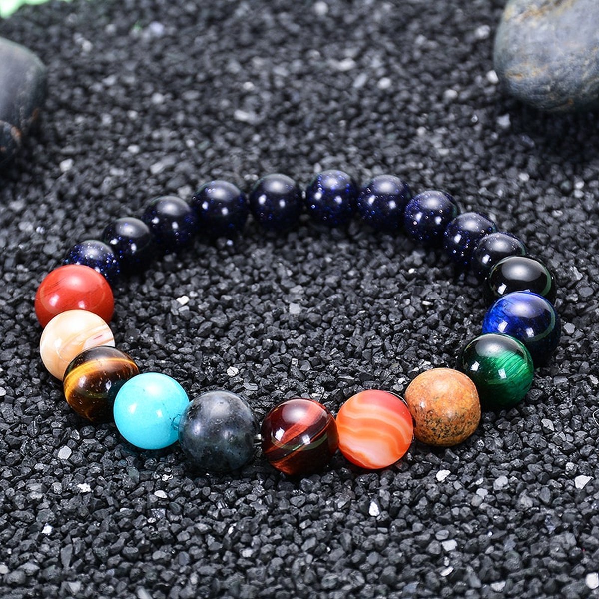 *** Kralen Armband Planeten - Chakra Armband met de Planeten van het Zonnestelsel - van Heble® ***