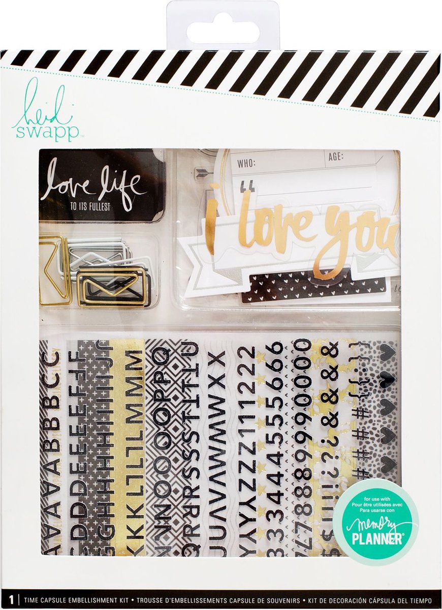 Heidi Swapp Time capsule embellishment kit