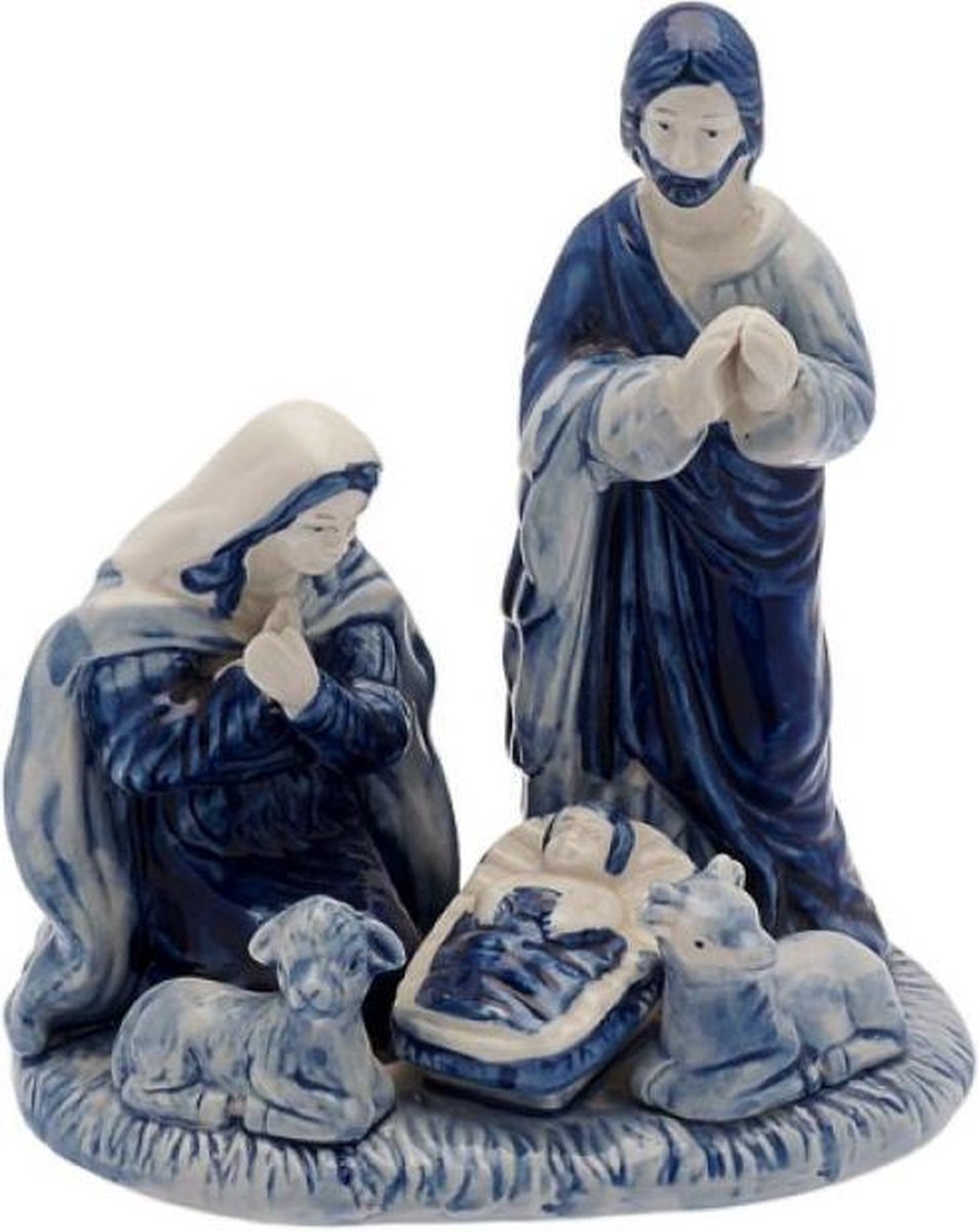 Kersttafereel - Heinen Delfts Blauw - keramiek - Kerststal