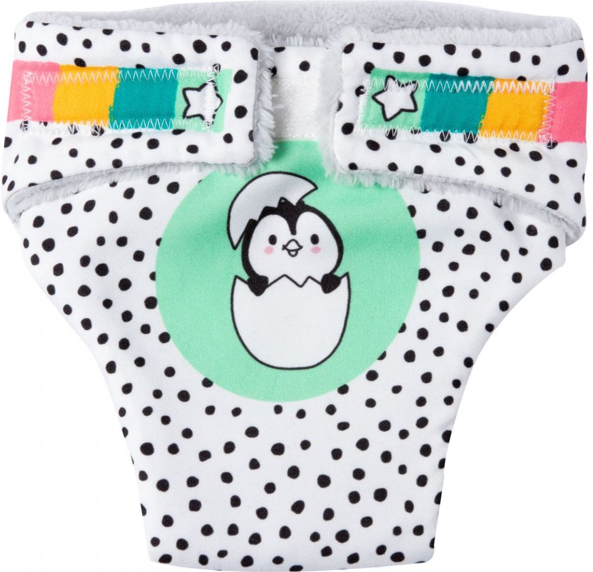 Heless Poppenluiers Penguïn Dots Junior 28-35 Cm Katoen Wit