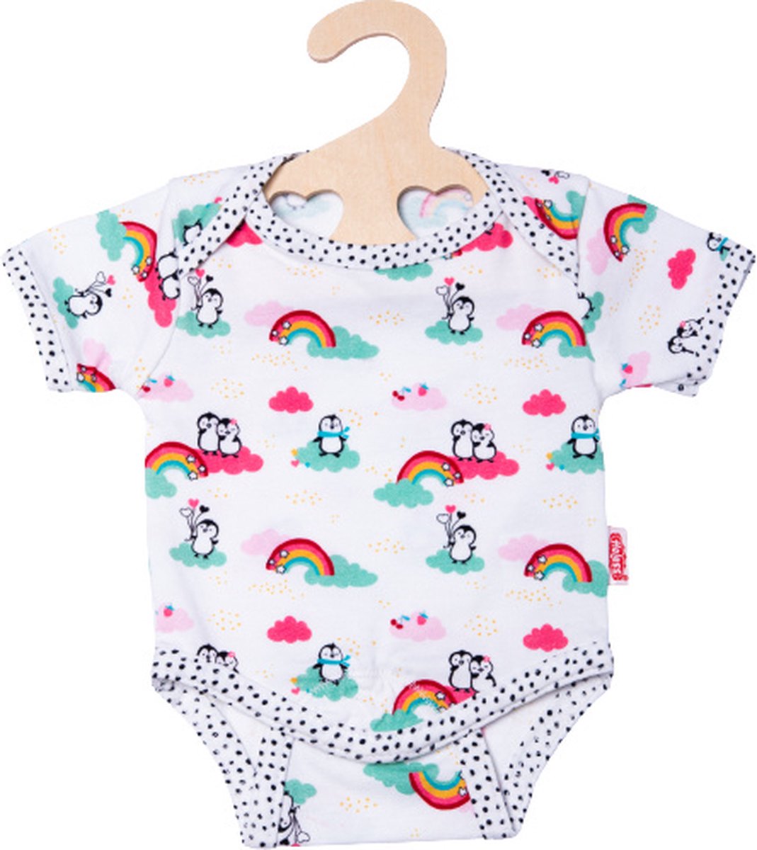 Heless Poppenromper Penguin Dots 28-35 Cm Katoen Wit