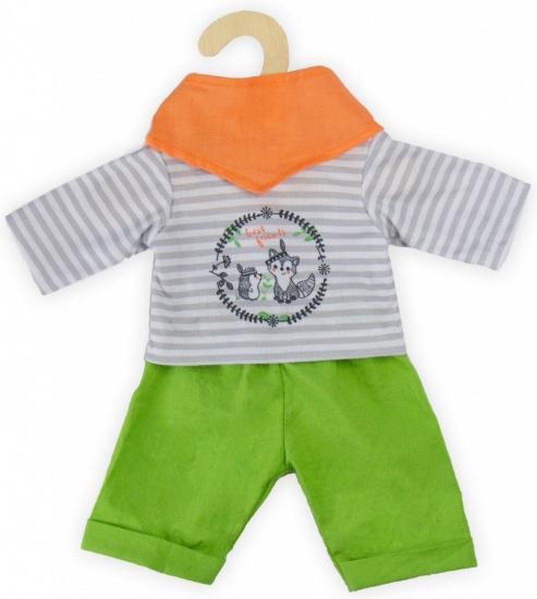 poppenkleding outfit Foxy 35-45 cm 3 stuks