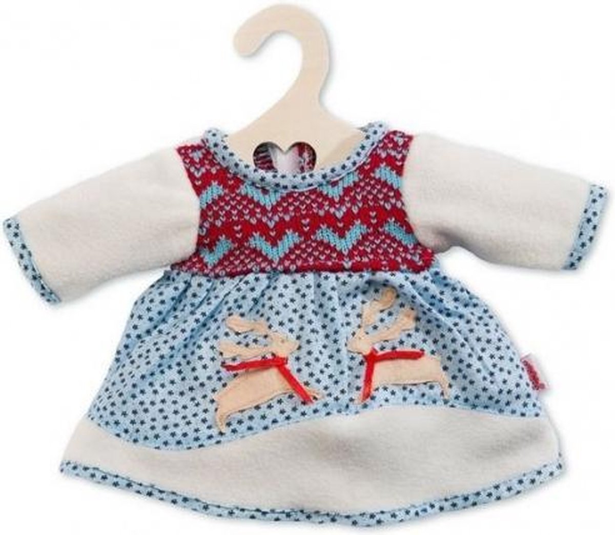 poppenkleding winterjurk 28-33 cm