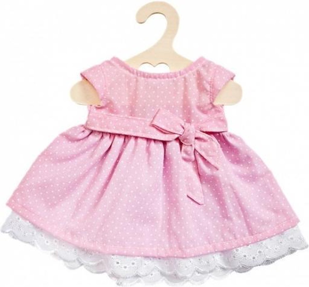 poppenkleding zomerjurk roze 28-33 cm