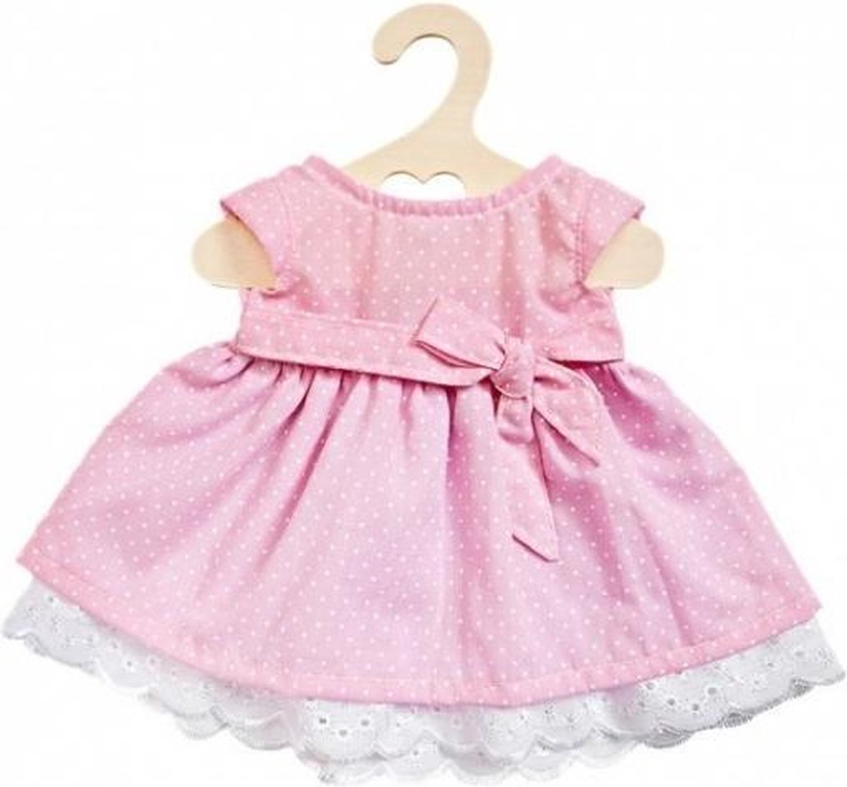 poppenkleding zomerjurk roze 35-45 cm