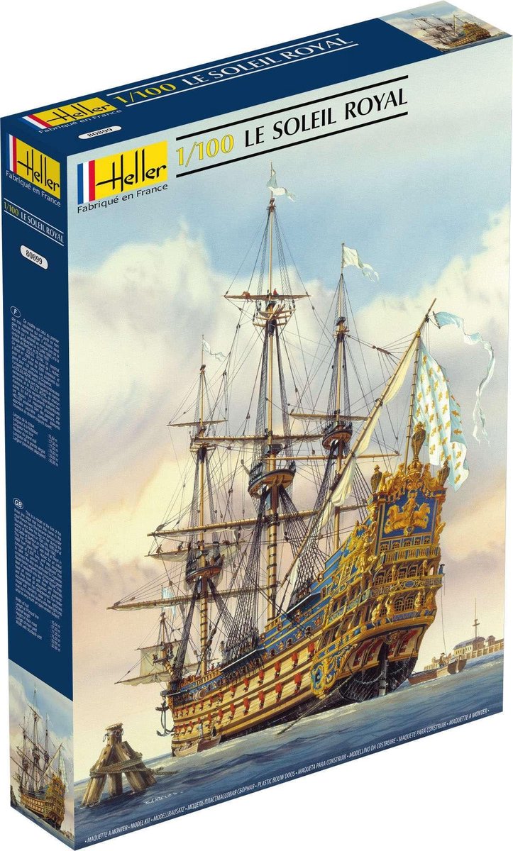 1:100 Heller 80899 Soleil Royal Ship Plastic kit