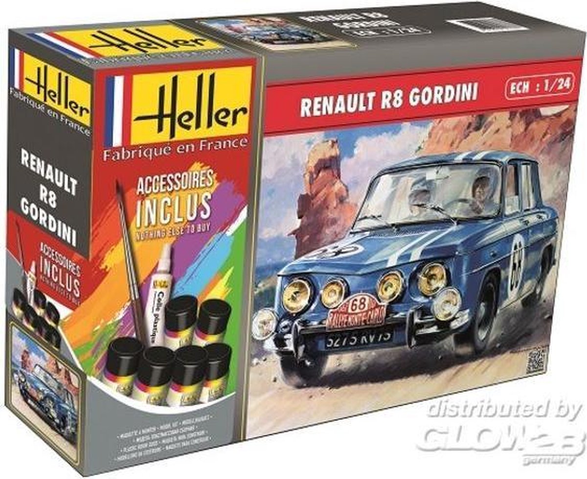 1:24 Heller 56700 Renault R8 Gordini Car - Starter Kit Plastic kit