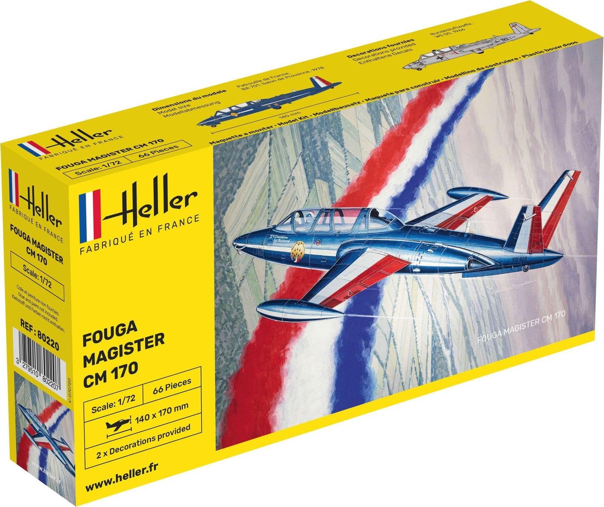 1:72 Heller 80220 Fouga Magister CM 170 Plastic kit