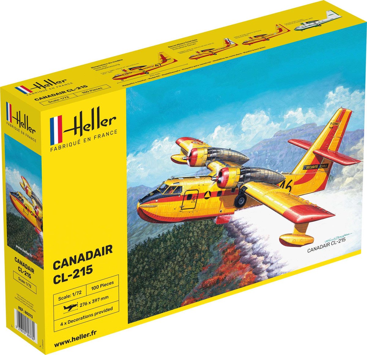 1:72 Heller 80373 Canadair CL-215 Plane Plastic kit