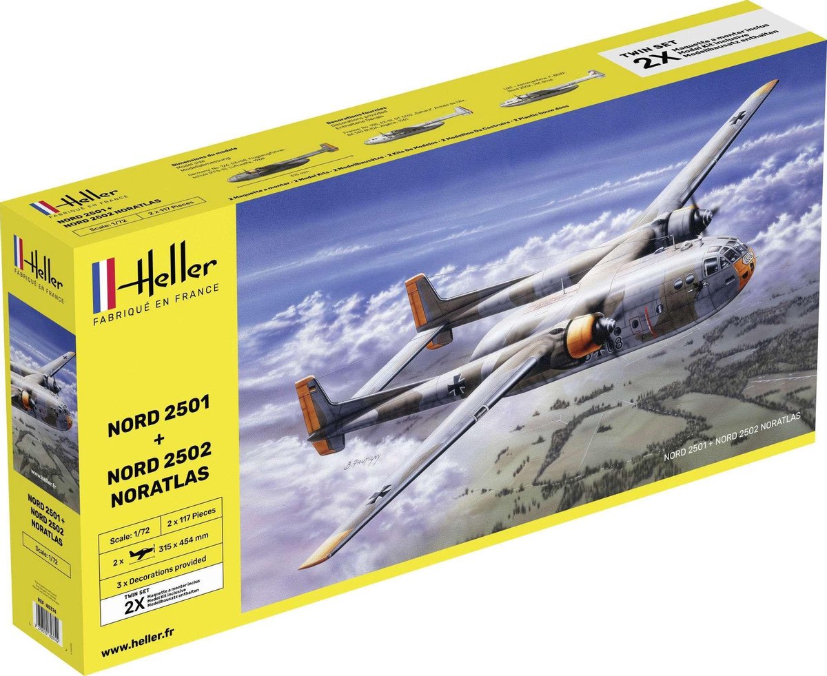 1:72 Heller 85374 Nord 2501 & Nord 2502 - NORATLAS - Twinset Plastic kit