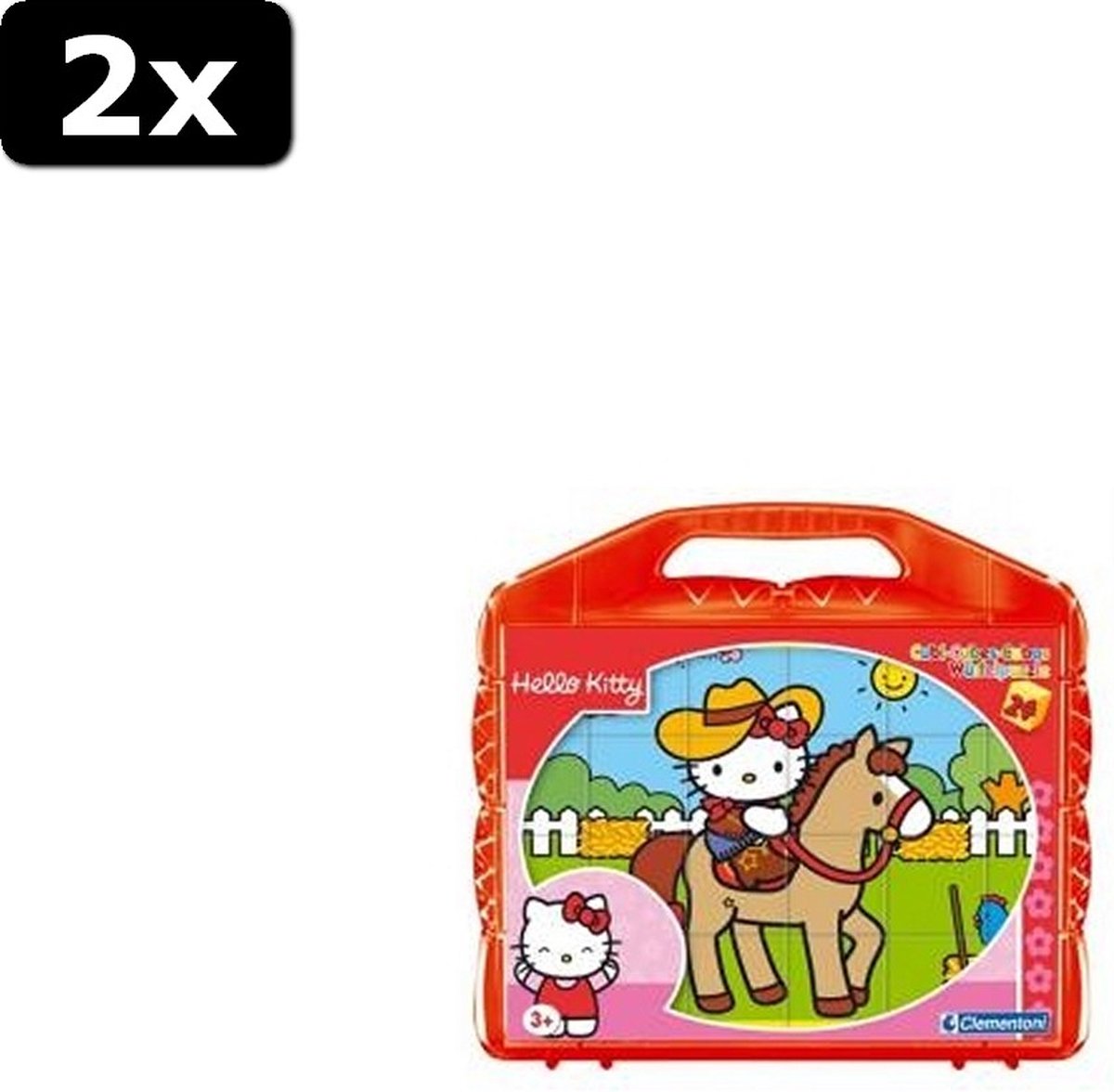 2x Clementoni Hello Kitty Blokpuzzel