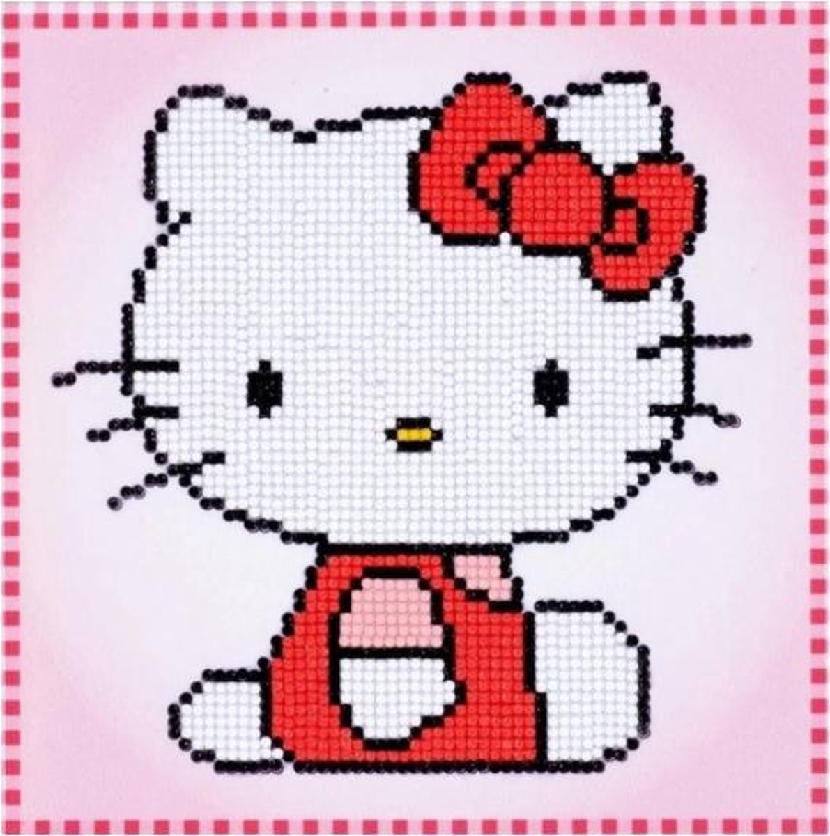 Diamond painting voor kinderen-  Hello Kitty- 16x16 cm