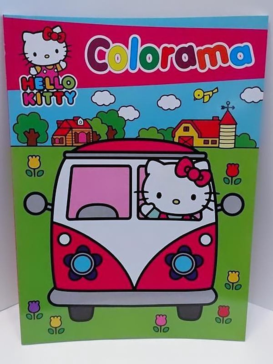 Hello Kitty - Colorama - Kleurboek - Kleuren - 48 Kleurplaten