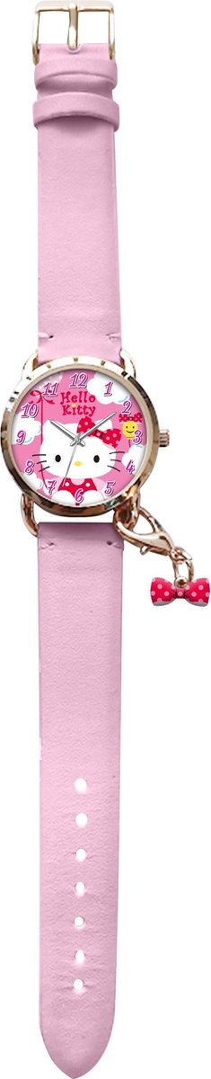 Hello Kitty Horloge Meisjes Kunstleer 24 Cm Roze/wit