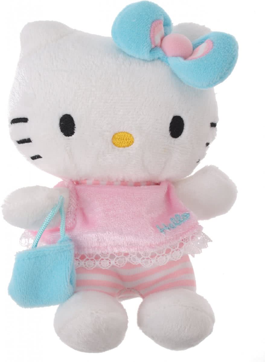 Hello Kitty Knuffel Bean Bag Meisjes Lichtblauw 15cm