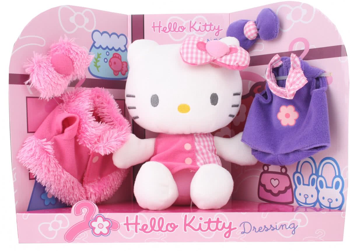 Hello Kitty Knuffel Dressing Meisjes Roze 21 Cm