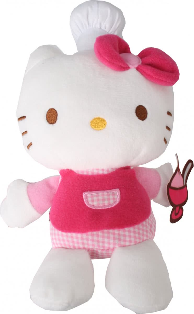 Hello Kitty Knuffel Fait La Cuisine Meisjes Roze 15 Cm