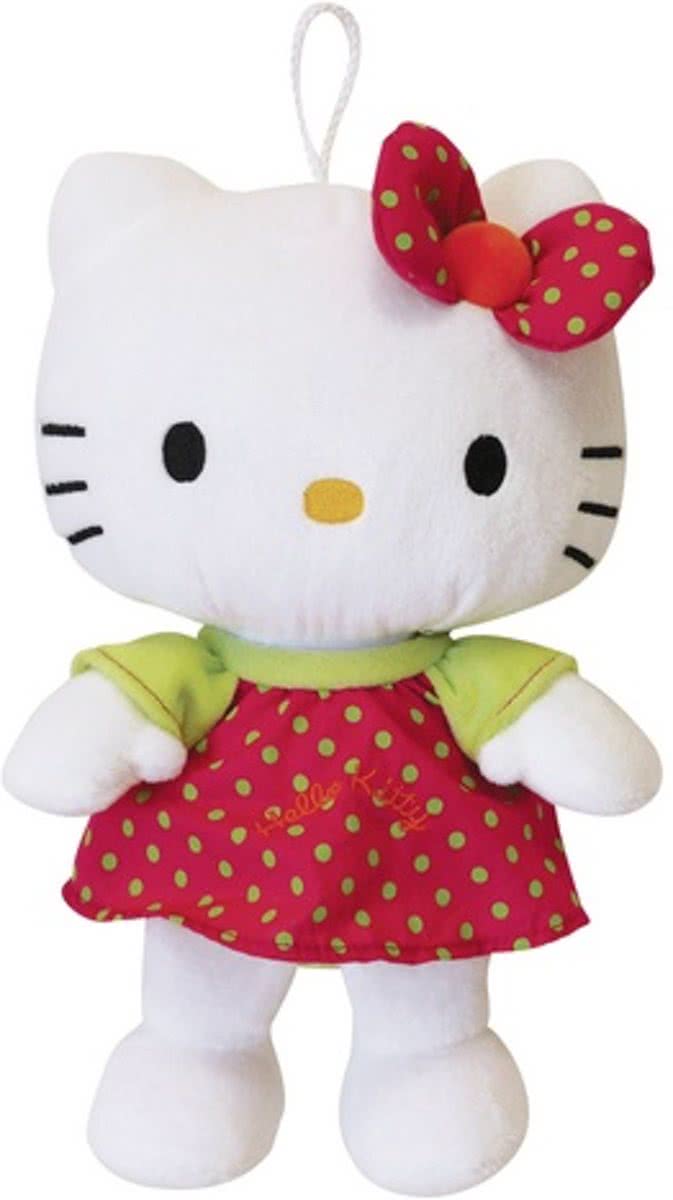 Hello Kitty Knuffel Polka Meisjes Rood 27 Cm