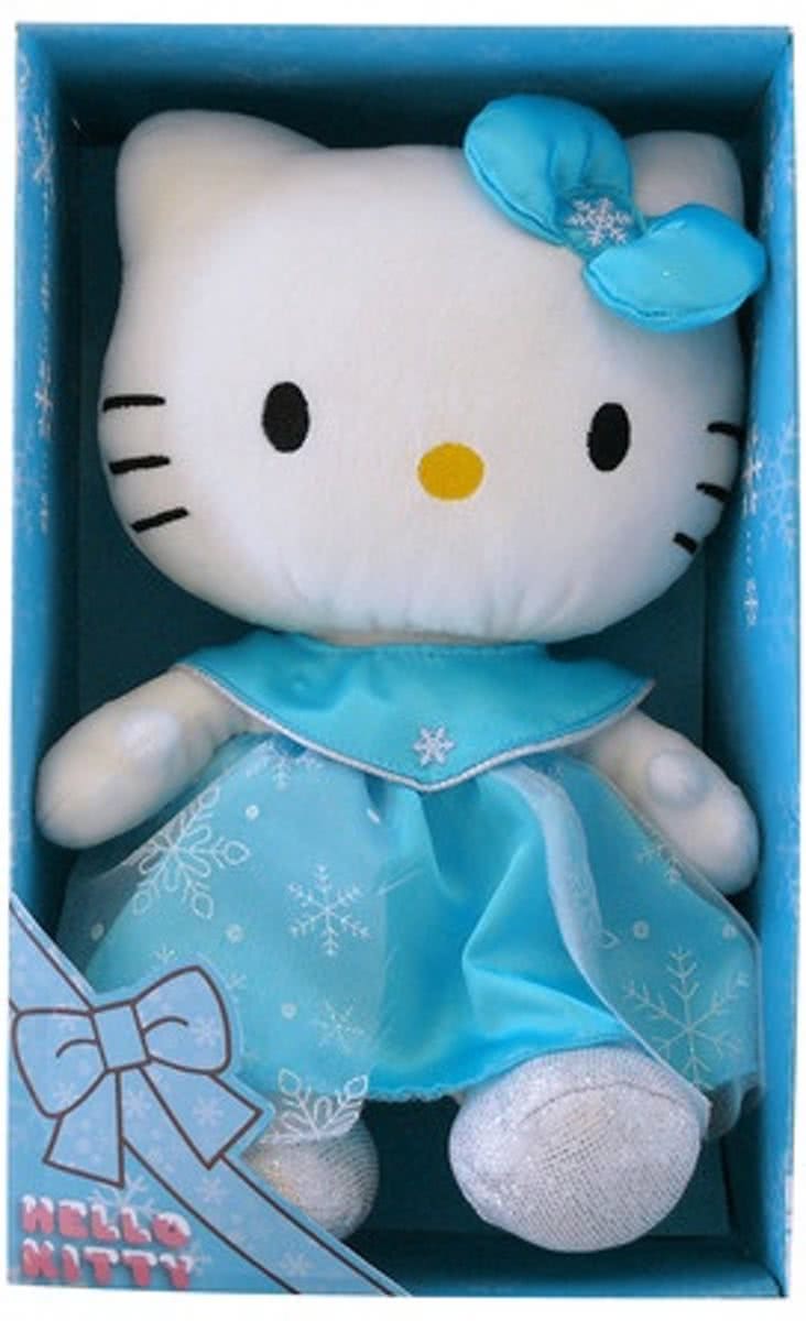 Hello Kitty Knuffel Princess Meisjes Blauw 27 Cm