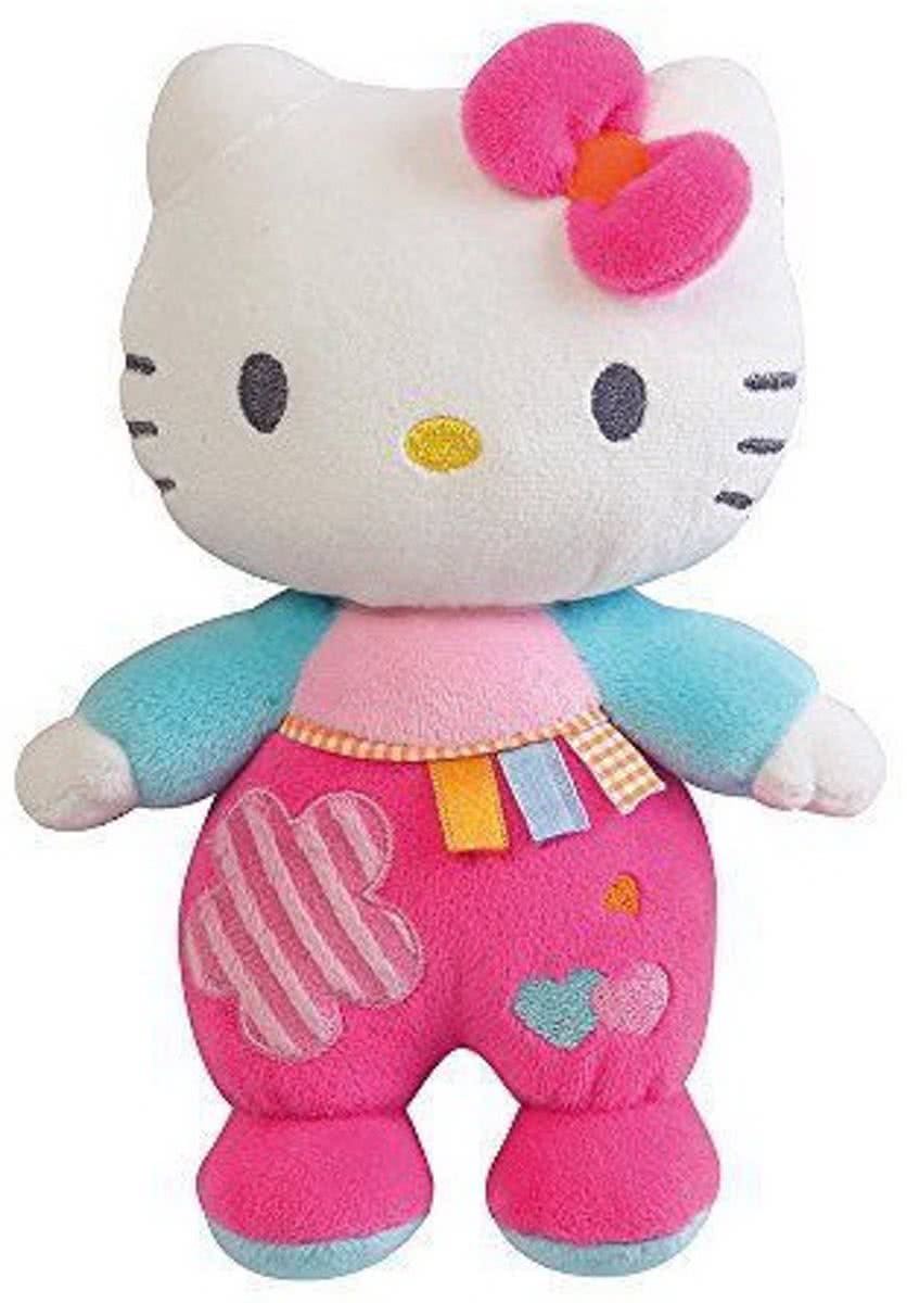 Hello Kitty Knuffel Rammelaar Meisjes Roze 21cm