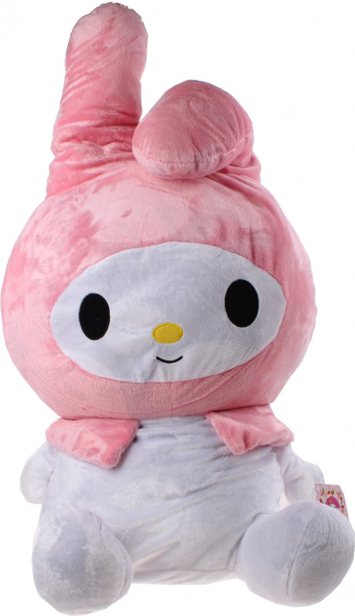 Hello Kitty Pluchen May Melodie Knuffel 57 Cm Wit/roze