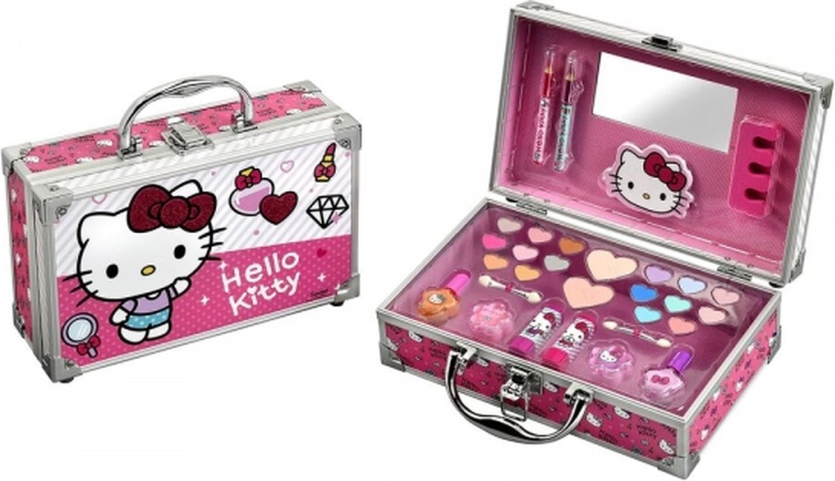 MAKE-UP HOUDER HELLO KITTY HAPPY KITTY (31 PCS)