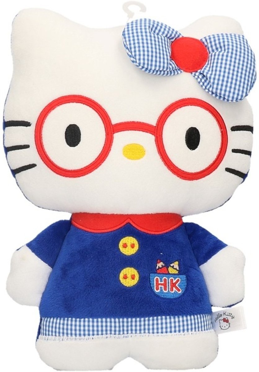 Pluche Hello Kitty knuffel in kleding 25 cm