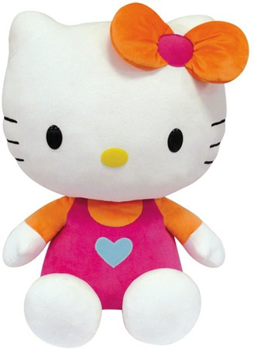 Pluche Hello Kitty knuffel roze 50 cm