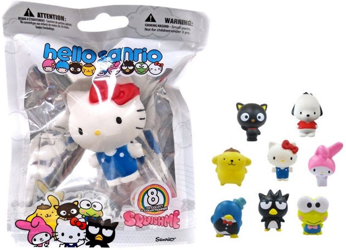 Squishy Hello Kitty Kawaii figuurtjes - squishme knijp figuurtjes - 1 zakje