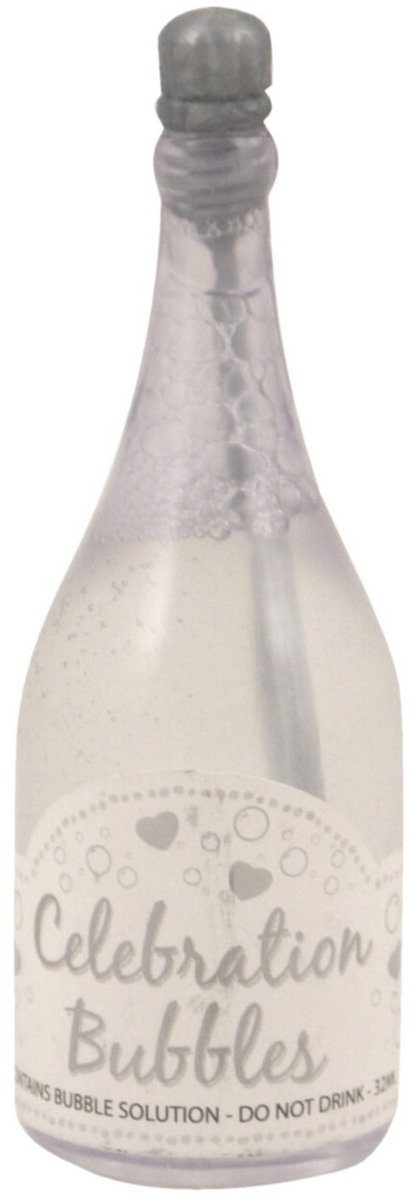   Bruiloft bellenblaas - 24x stuks - champagnefles van 9 cm - huwelijk versiering