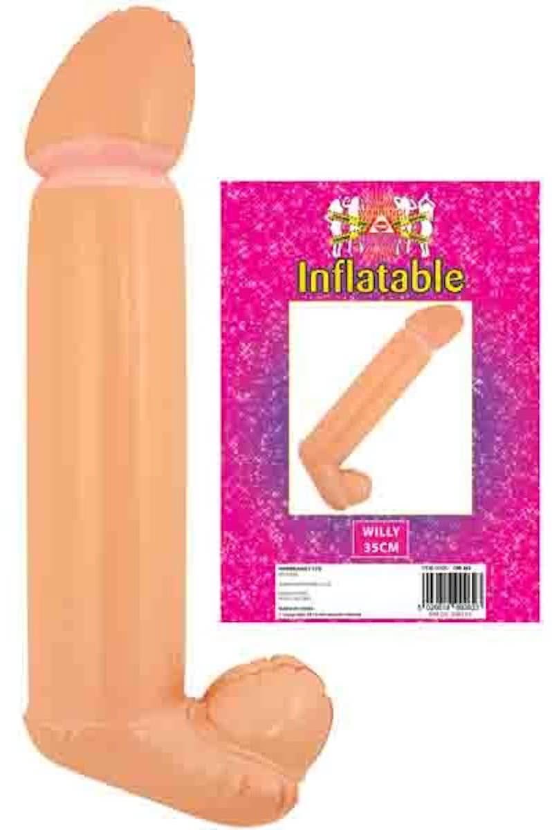 Opblaasbare penis 35cm