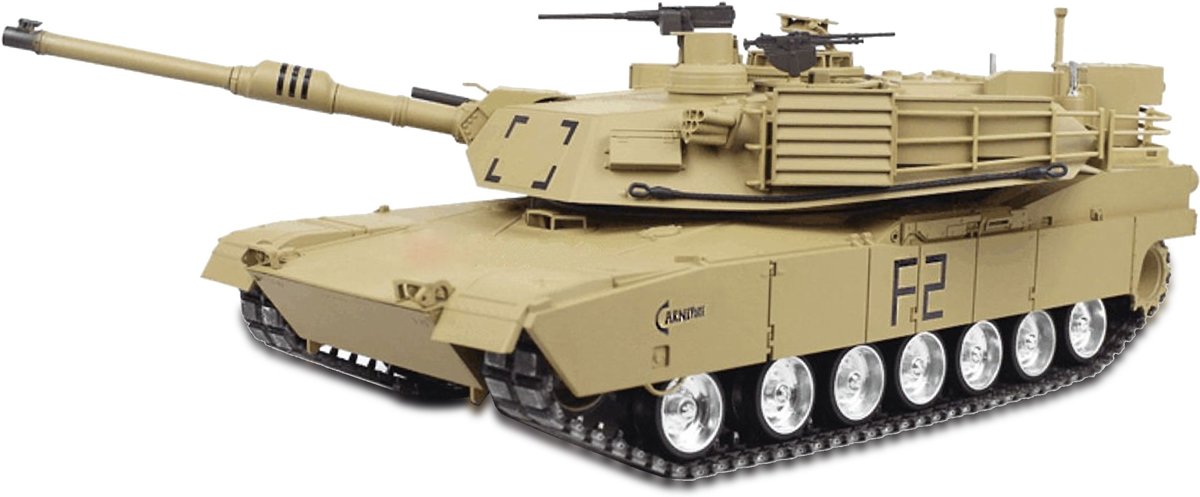 RC tank   Abrams M1A2 2.4GHZ met schietfunctie rook en geluid