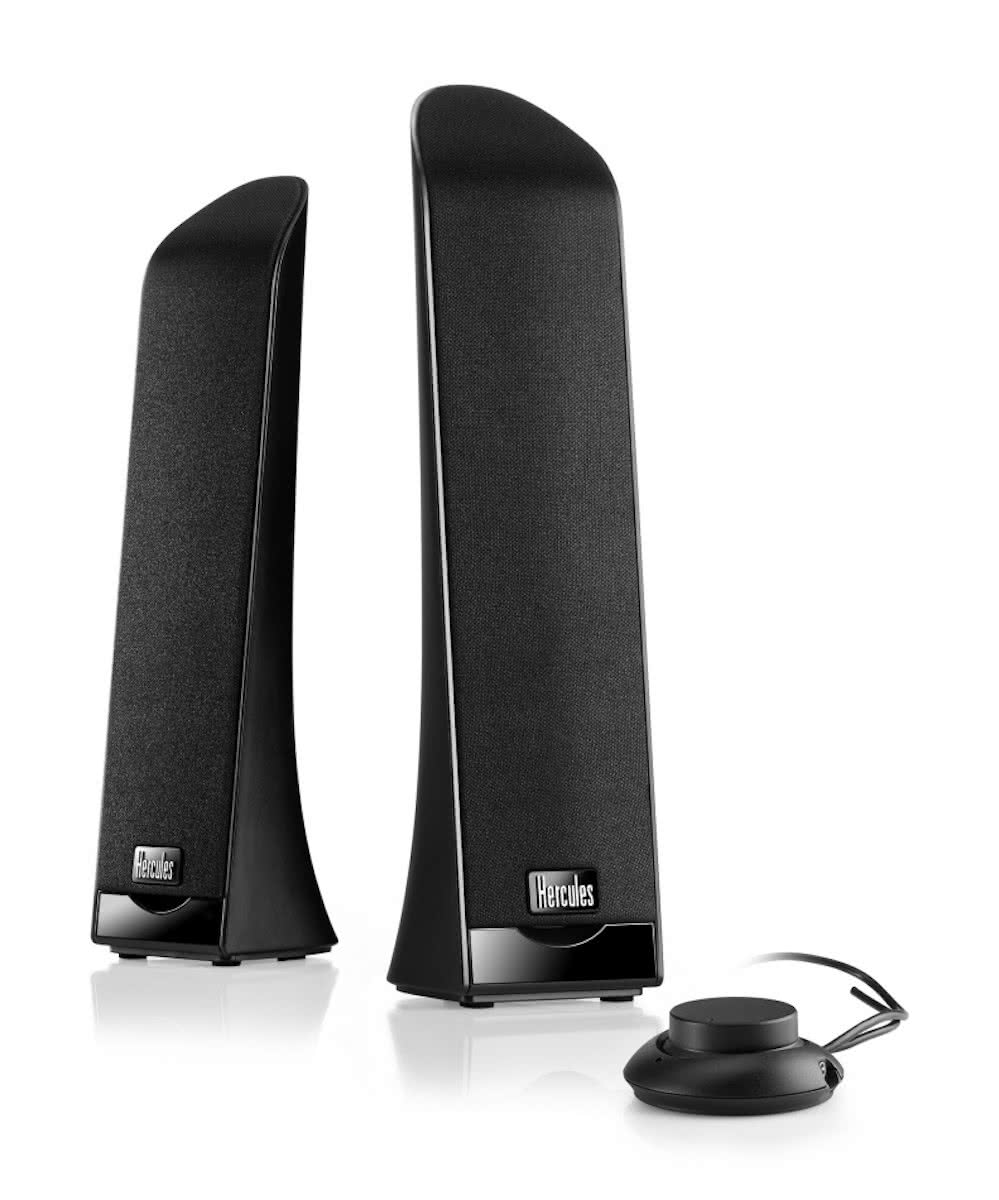 Hercules 2.0 Slim USB - 2.0 Speakerset - 2.5 Watt - Zwart