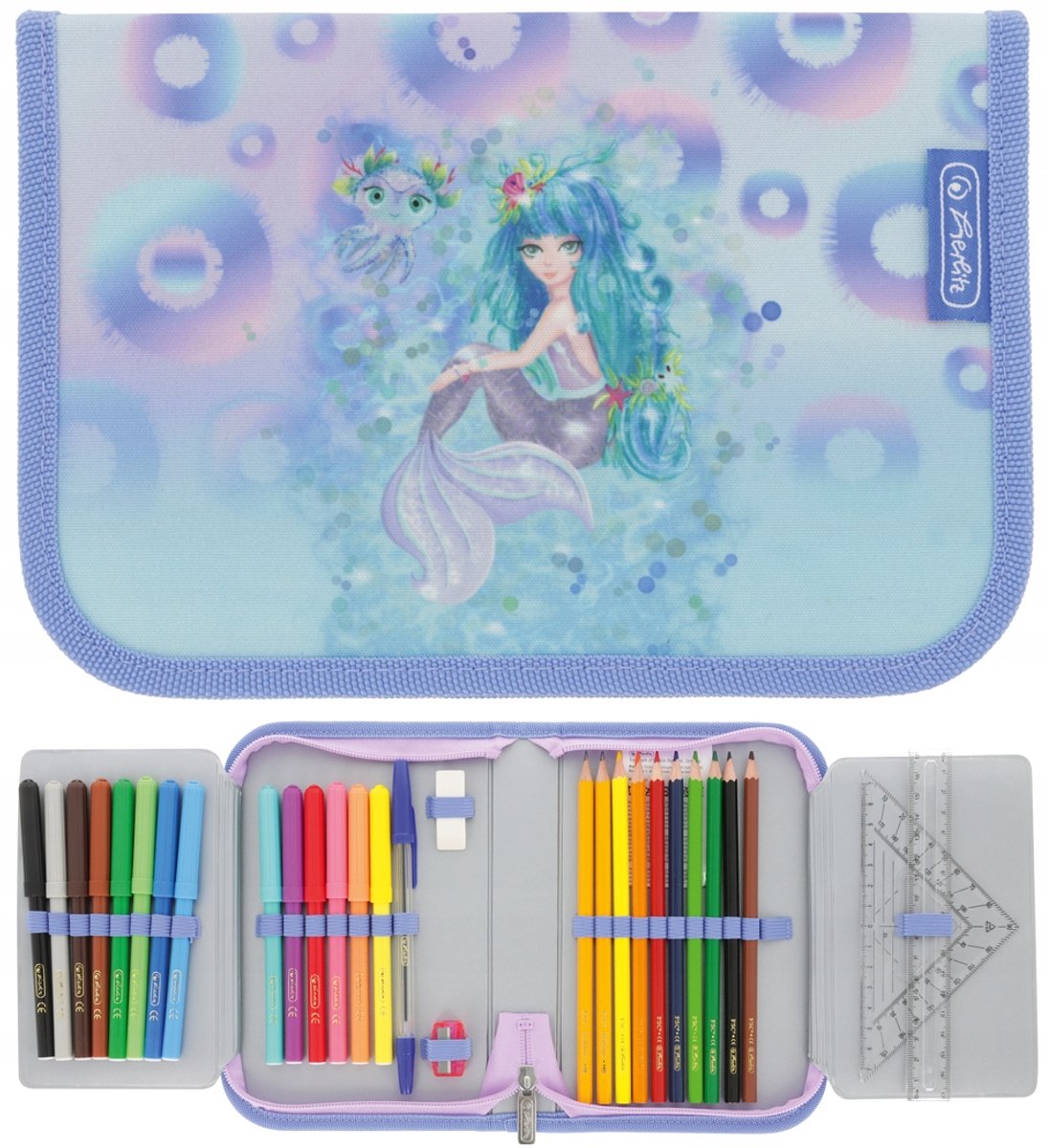   Dubbel Etui met Inhoud Zeemeermin 31 Delen