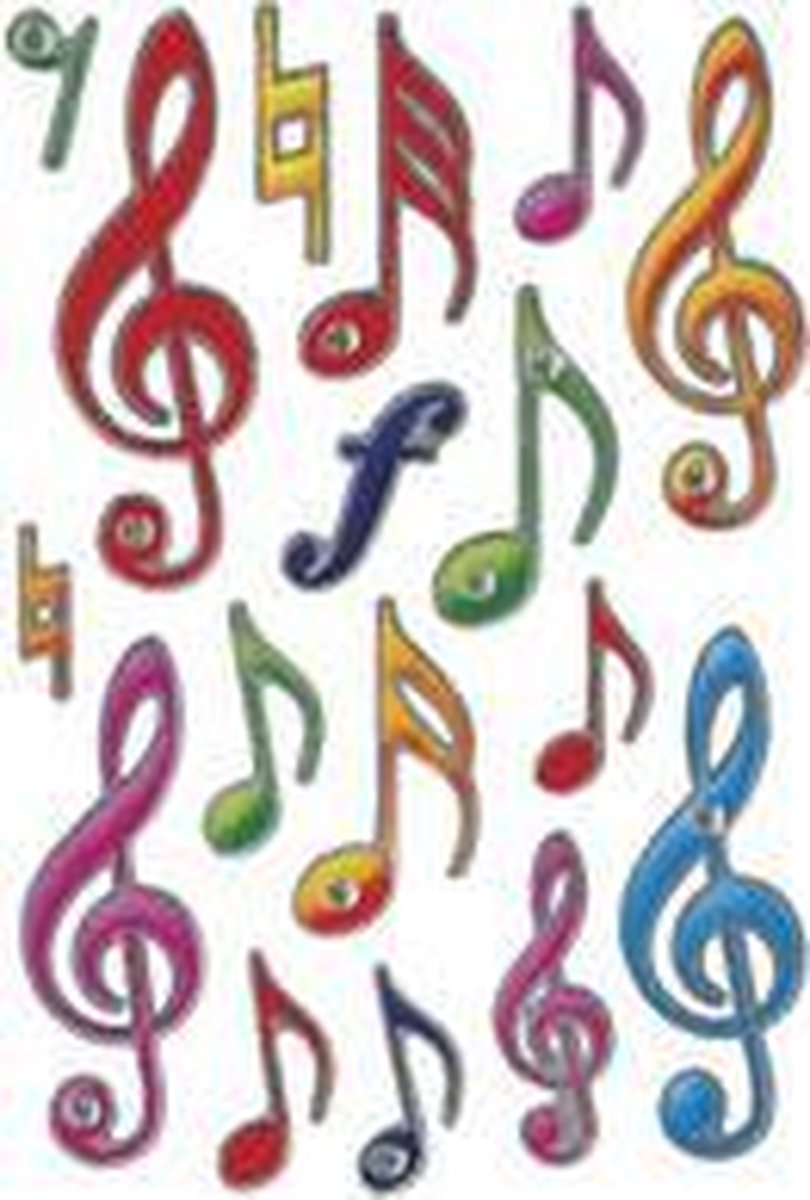 HERMA 6181 Stickers Magic Muzieksleutel, Jewel