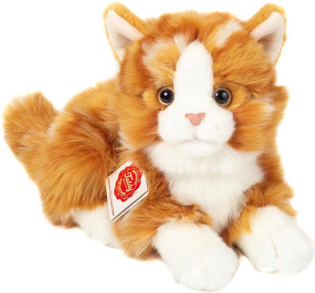 Hermann Teddy kat liggend 15 cm. 918370