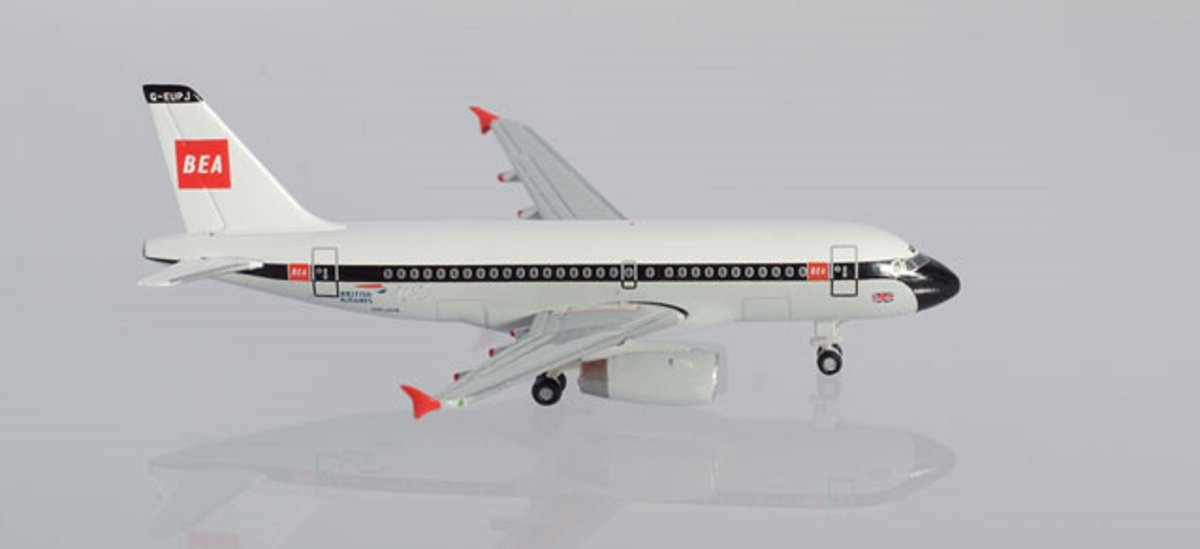 Airbus A319 Britisch Airways 100th Anniversary BEA 6,8cm