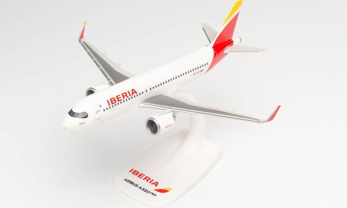 Herpa Airbus vliegtuig A320 neo Iberia Barajas