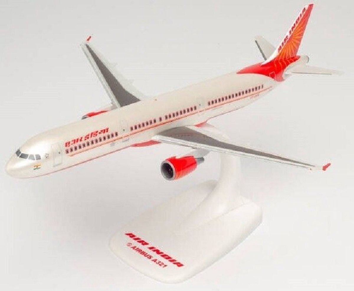 Herpa Airbus vliegtuig A321 Air India VT-PPX schaal 1:200 lengte 22,3cm