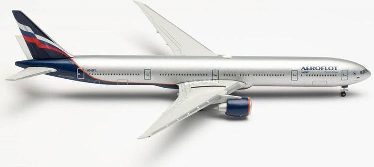 Herpa Boeing vliegtuig 777-300ER Aeroflot VQ-BFL