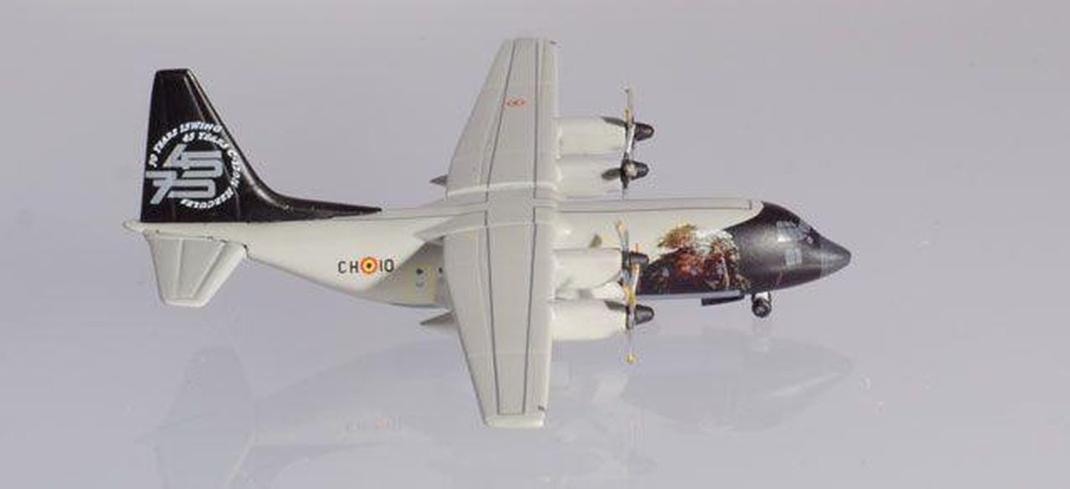 Herpa Lockheed vliegtuig C-130H Hercules Belgian Air Comp. 15 Wing 70th