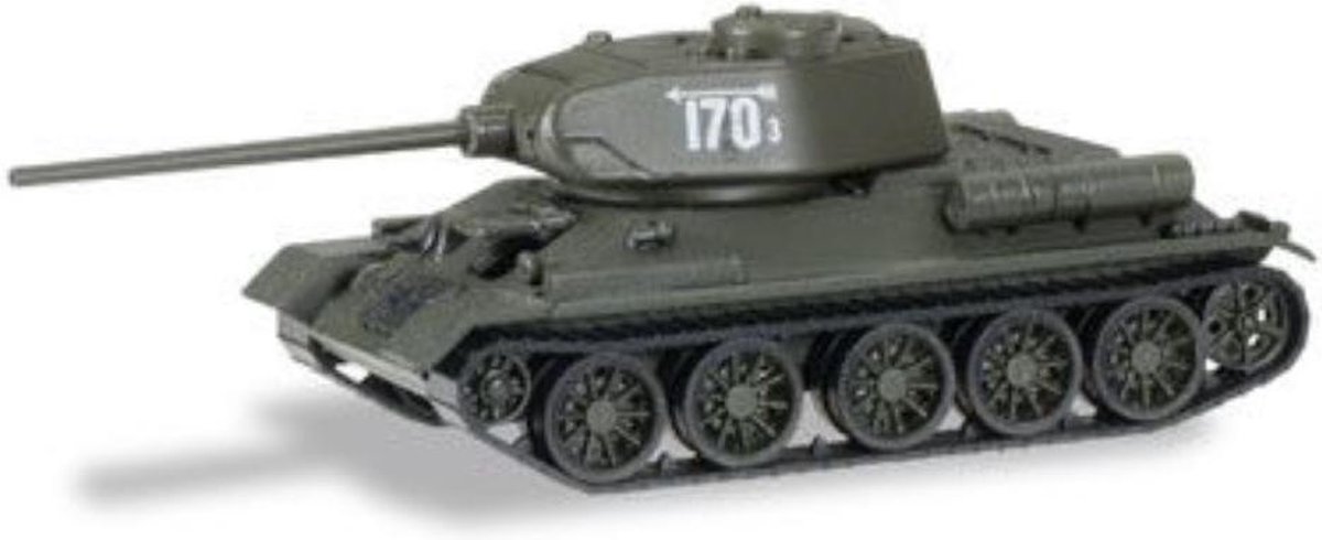 HERPA Kampfpanzer T34/85 4. Garde P.ar. Schlacht um Berlin schaalmodel 1:87