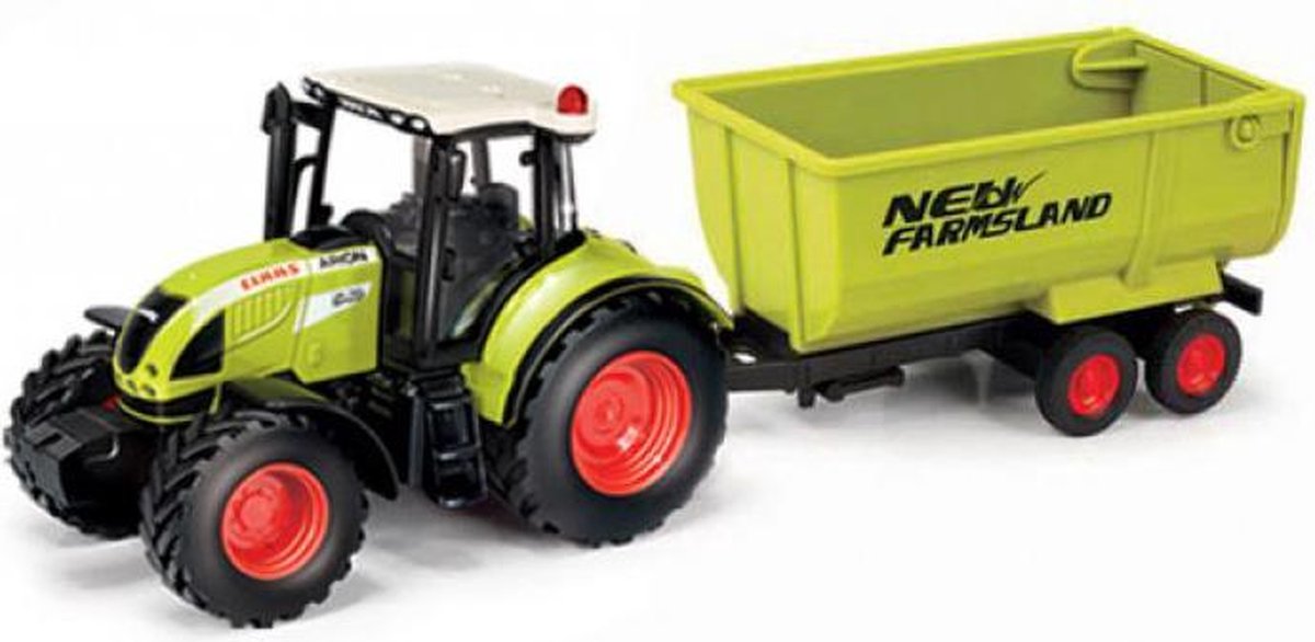 Herpa - Claas Arion 540 Tractor met Kiepwagen - 30 x 8 x 9 Cm (lxbxh) - Schaal 1:32